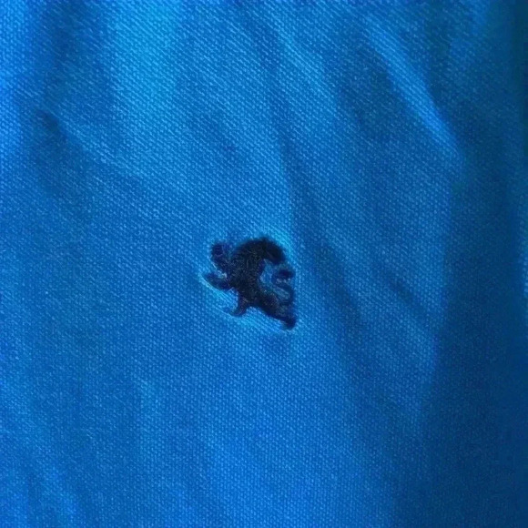 Express Pique Polo Blue Size Medium Modern Fit - Picture 2 of 8